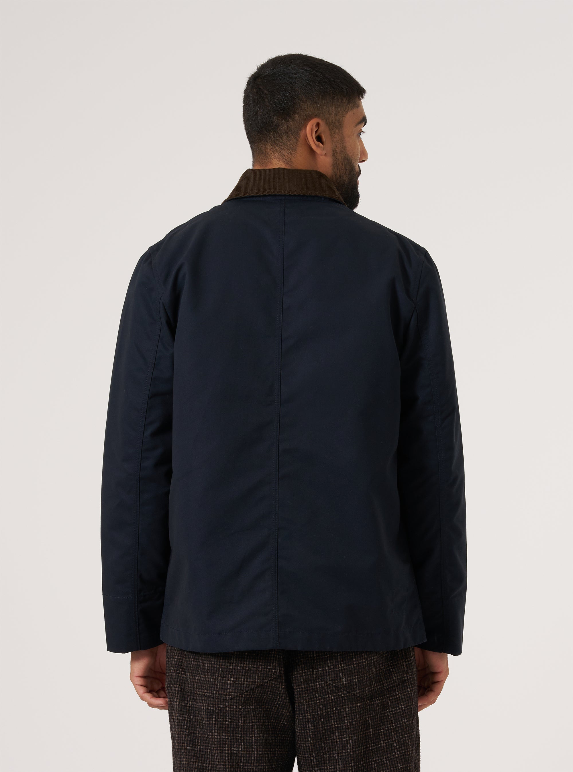 Navy Brushed Polytech Merchant Jacket