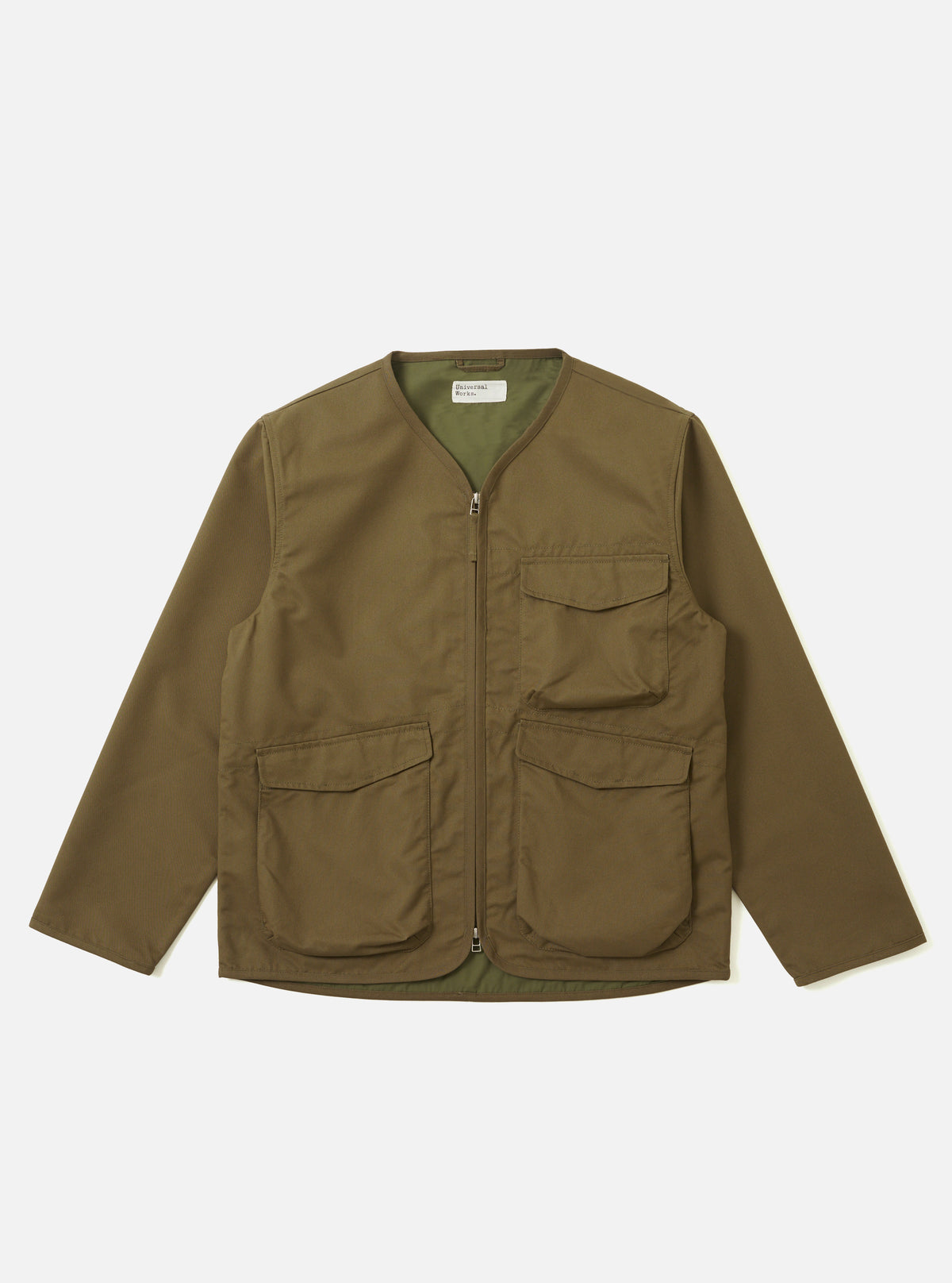 Khaki Brushed Polytech Parachute Liner Jacket