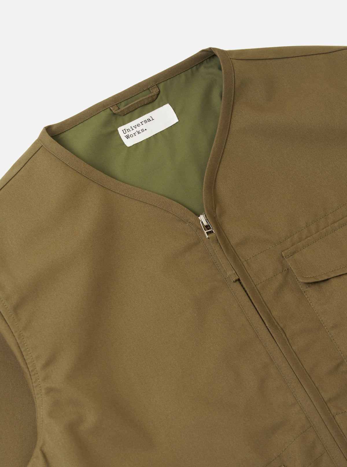 Khaki Brushed Polytech Parachute Liner Jacket