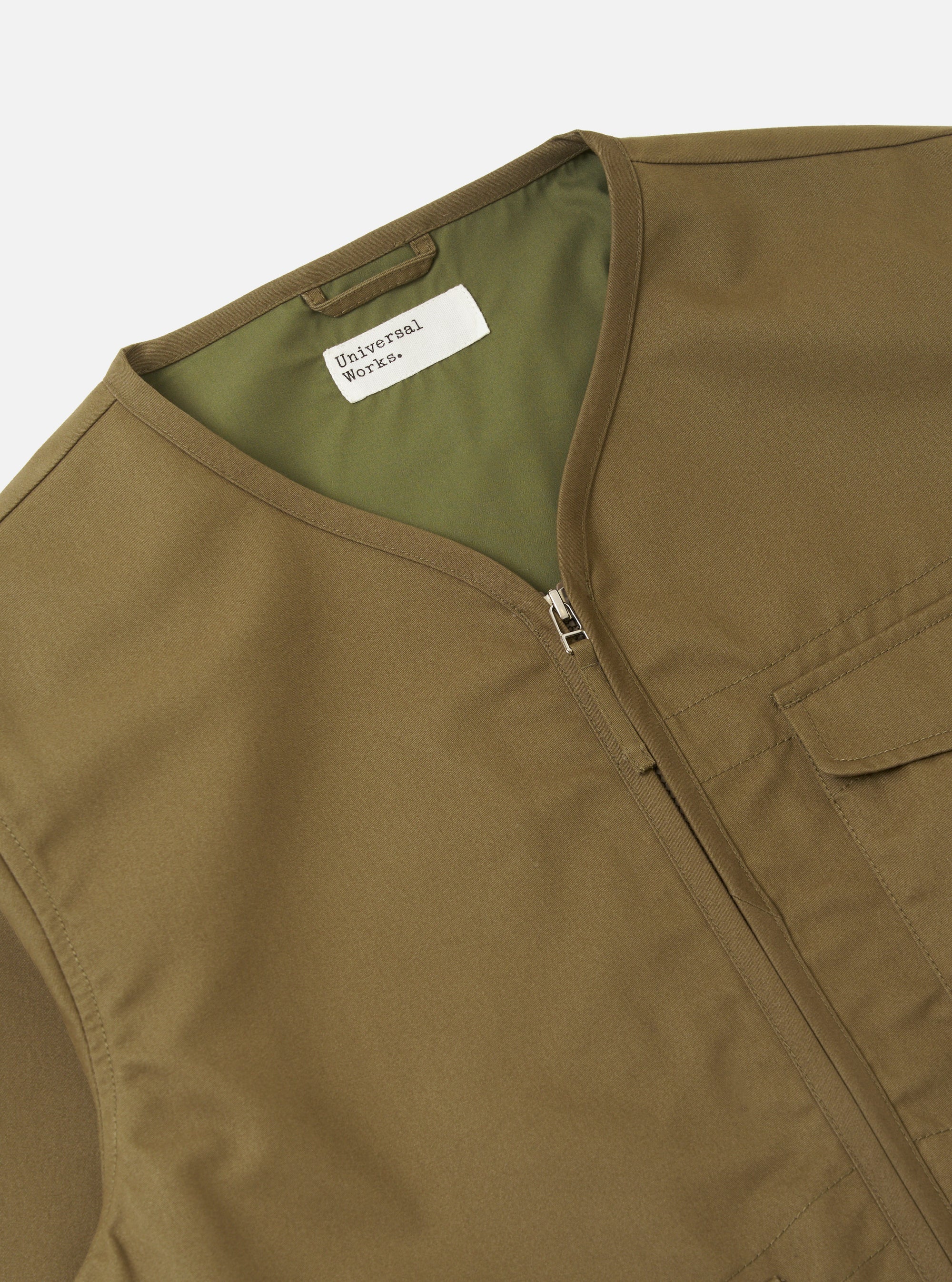 Khaki Brushed Polytech Parachute Liner Jacket