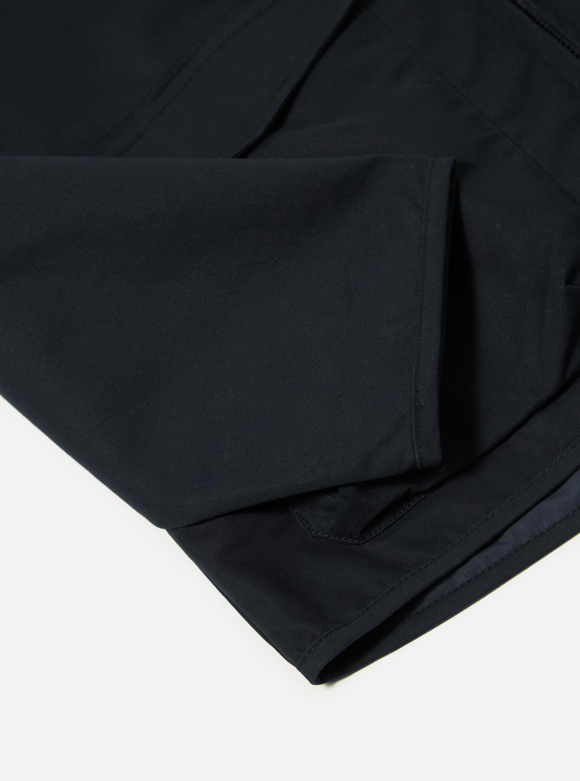 Navy Brushed Polytech Parachute Liner Jacket