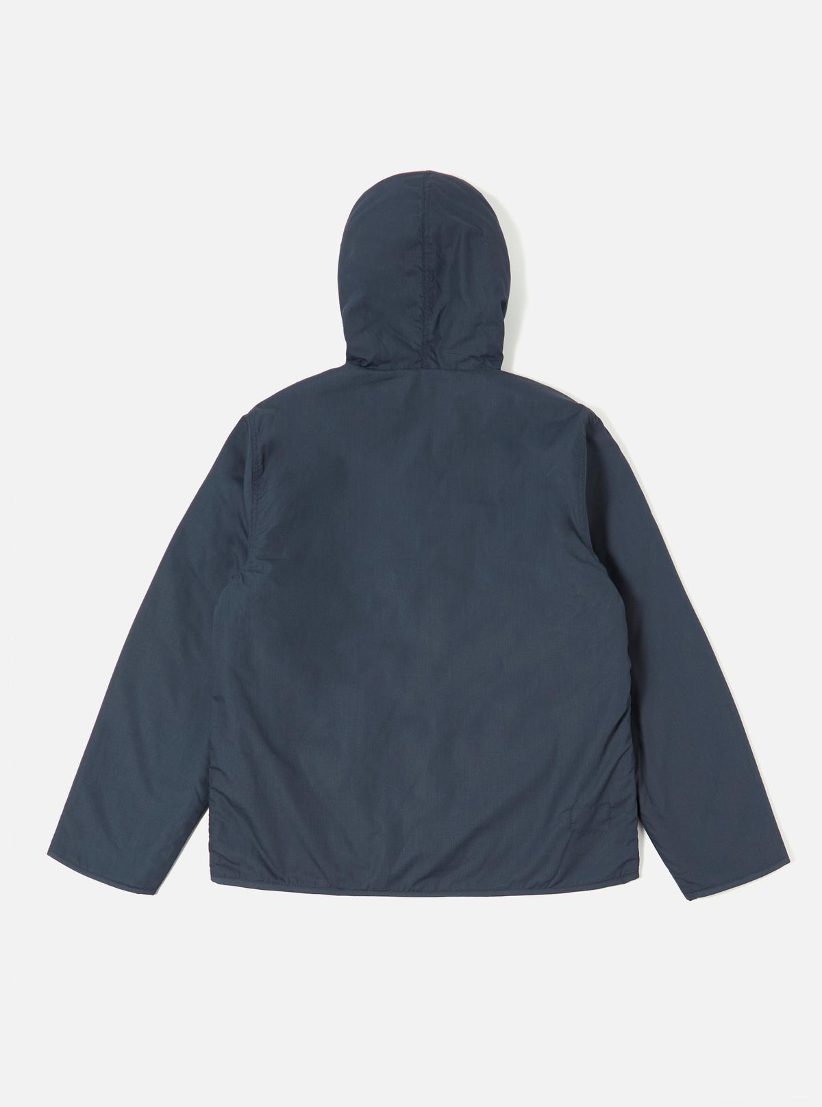 Navy/Sand Recycled Polytech/Sherpa Reversible Simple Hooded Jacket