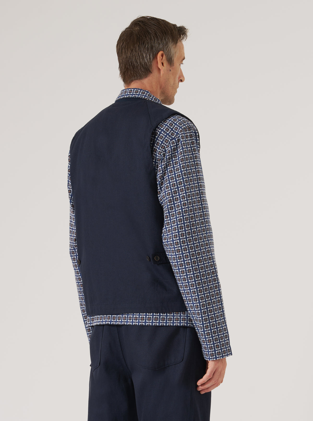 Navy Works Twill Station Waistcoat