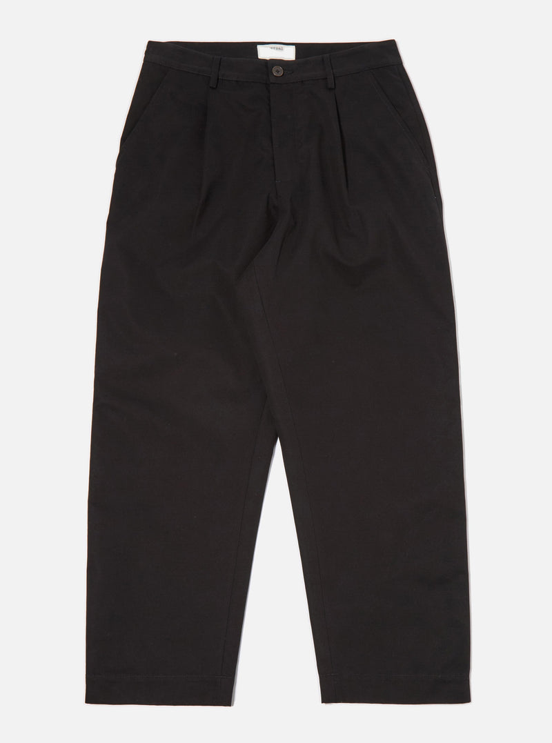 Black Brushed Polytech Duke Pant