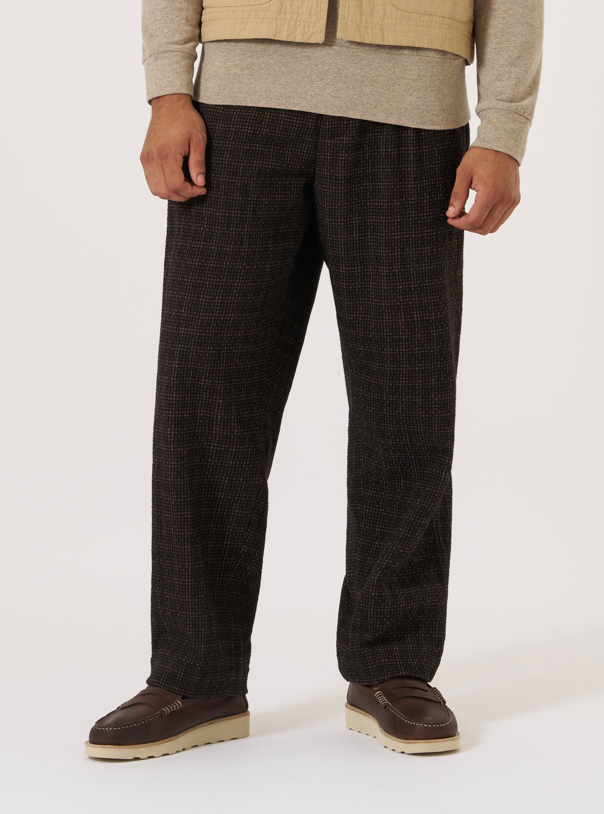 Brown Cedar Check Duke Pant