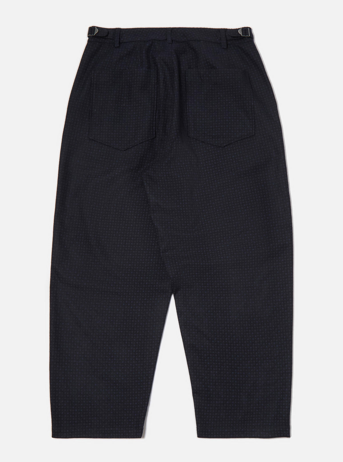 Navy Dot Print Flannel Dutch Pant