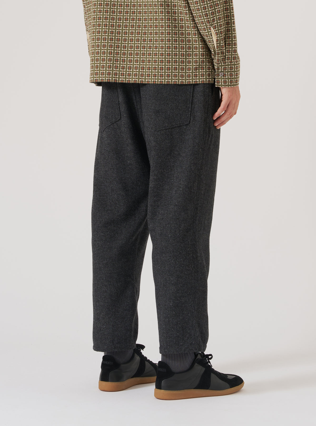 Grey Anders Wool Upcycled Hi Water Trouser