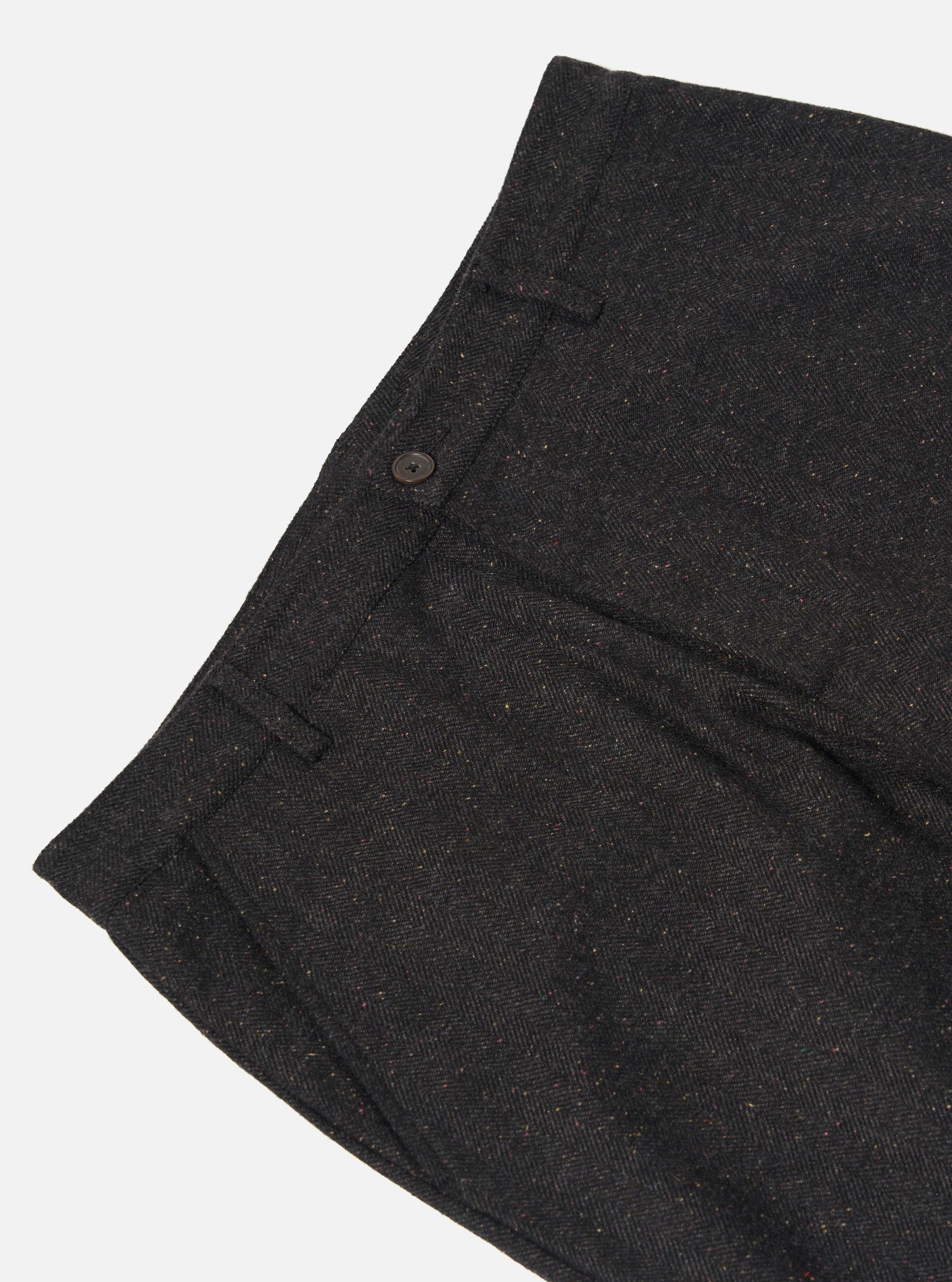 Black Salt N Pepper Tweed Military Chino
