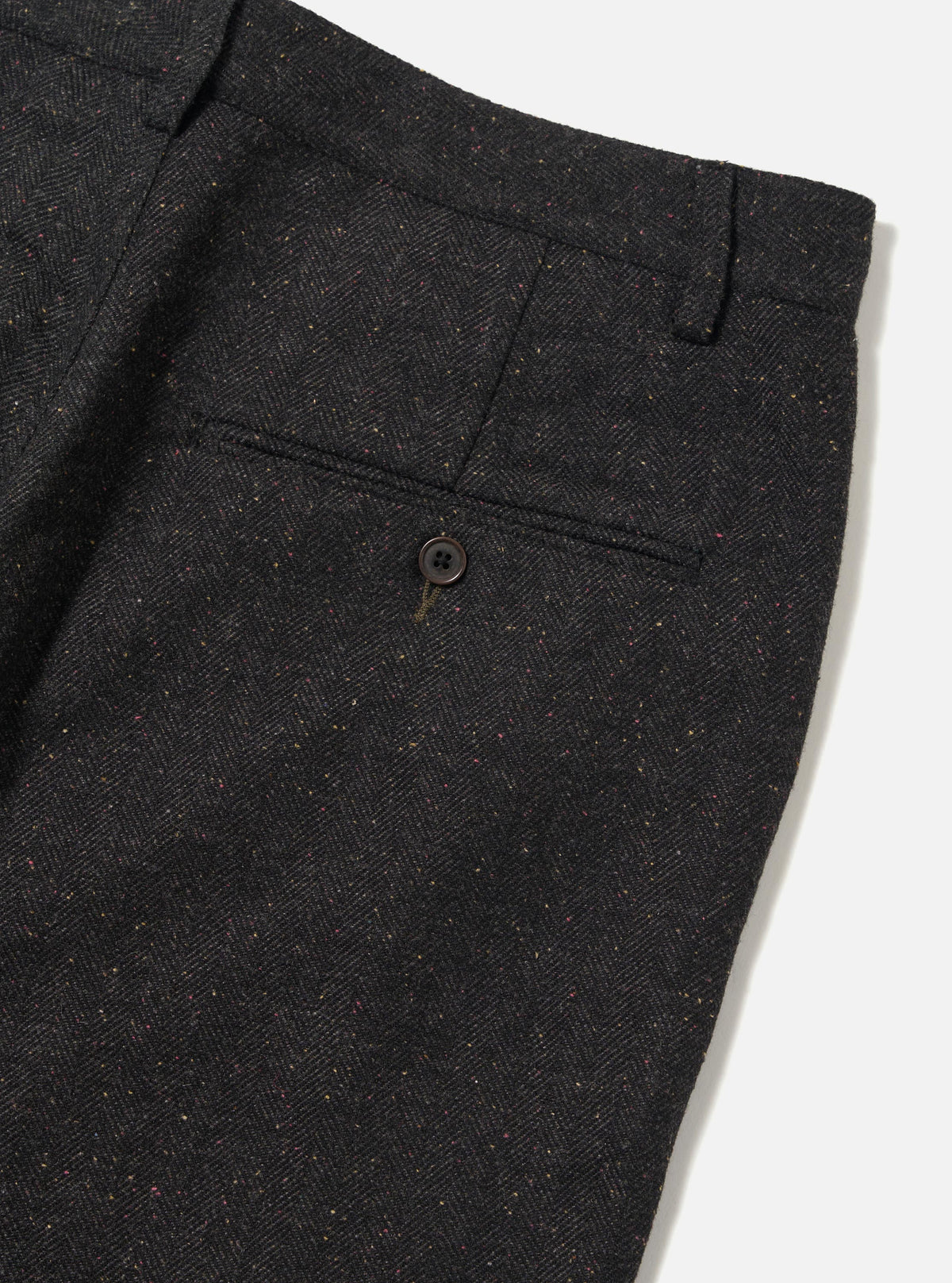 Black Salt N Pepper Tweed Military Chino