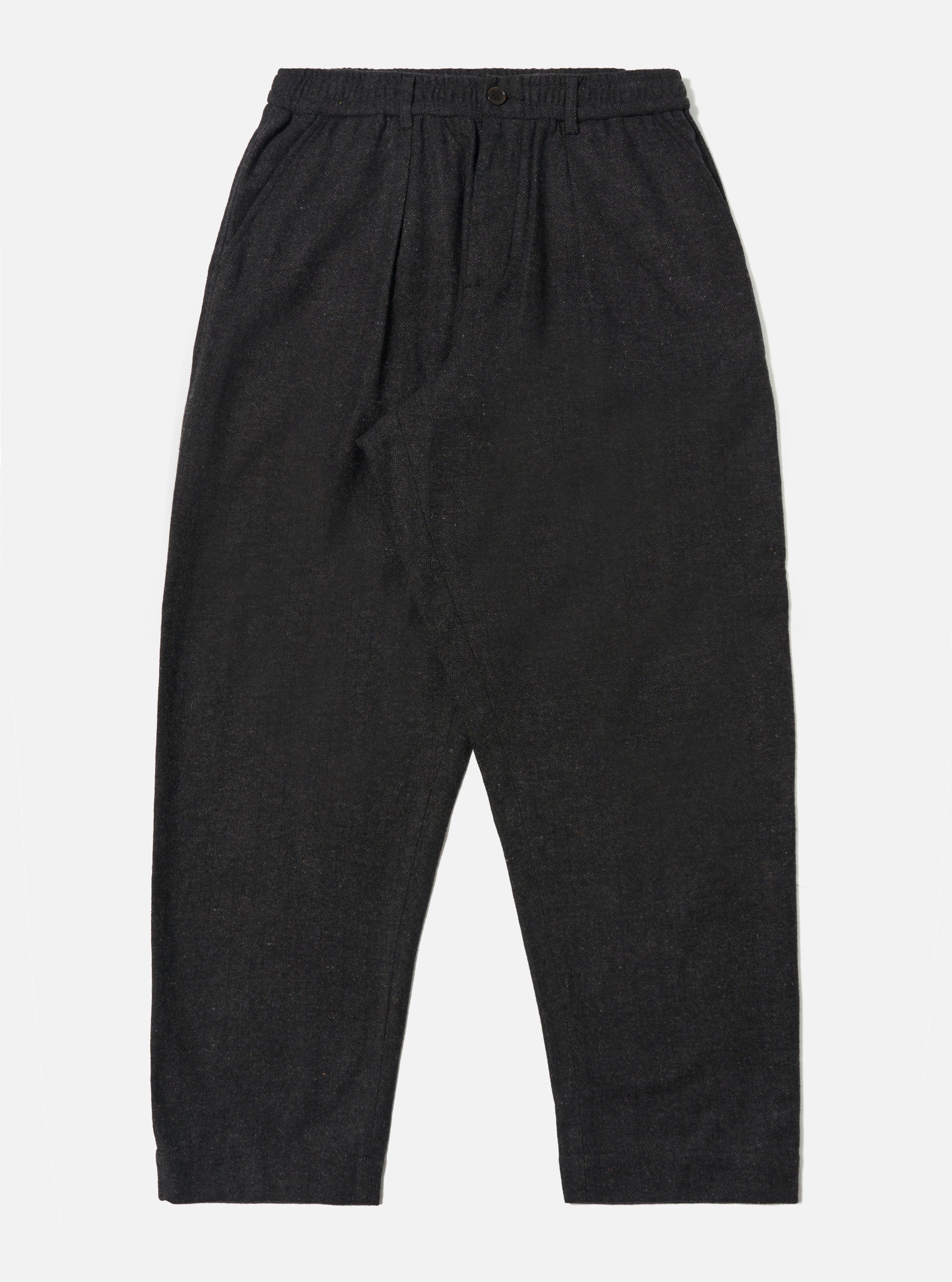 Black Salt N Pepper Tweed Oxford Pant