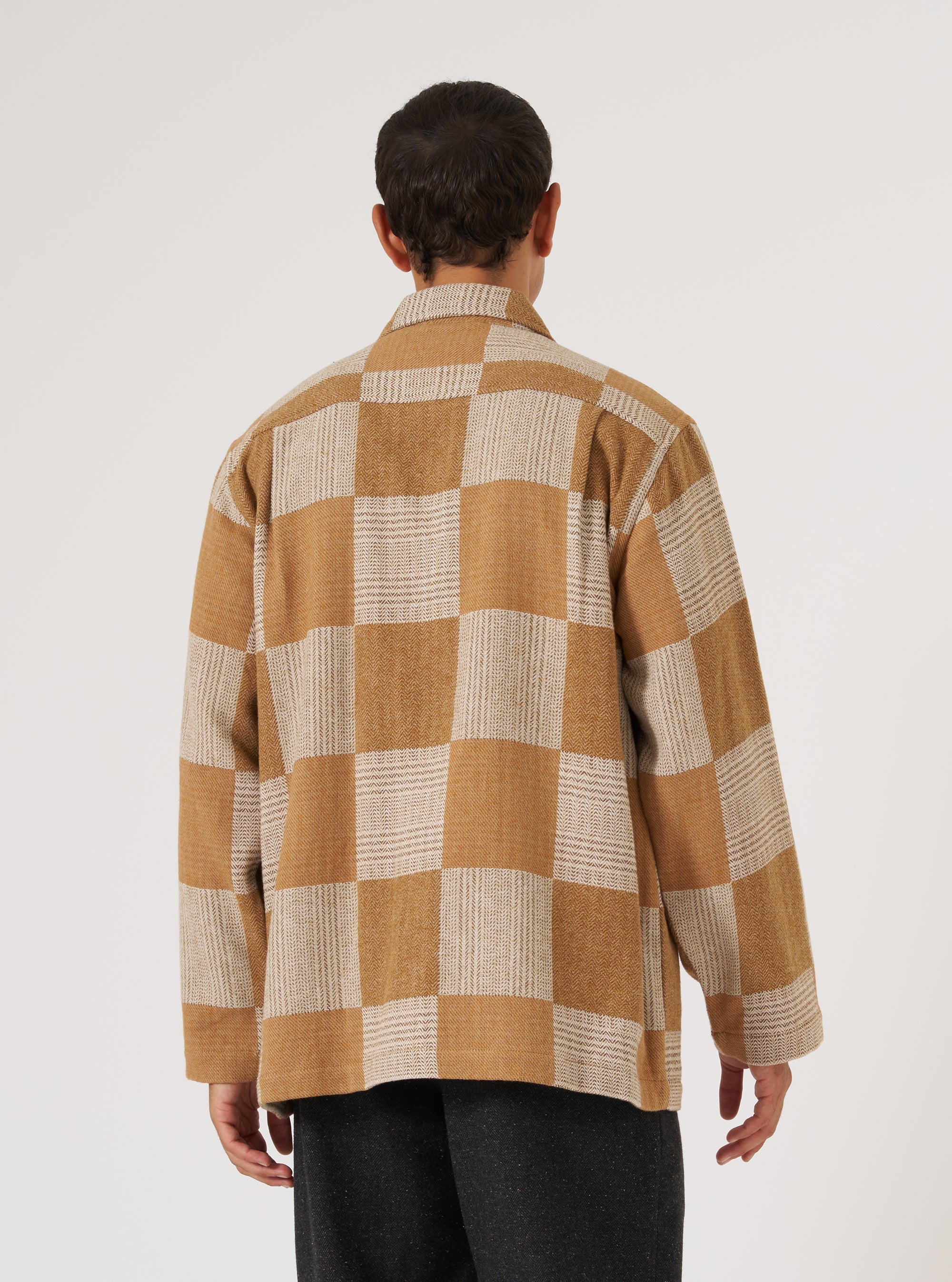 Brown Japanese Patchwork Dockside Jacket