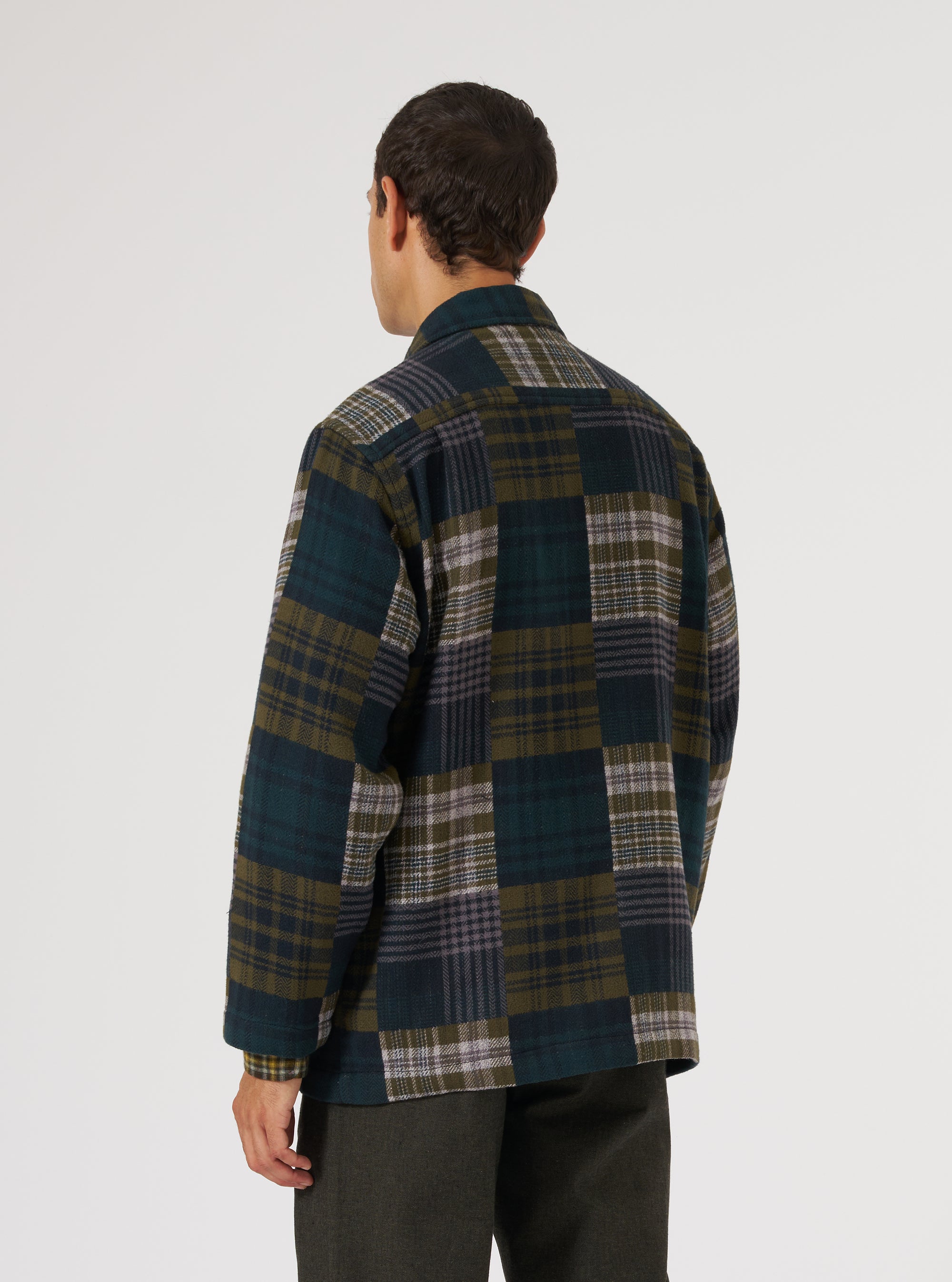 Green Japanese Patchwork Dockside Jacket
