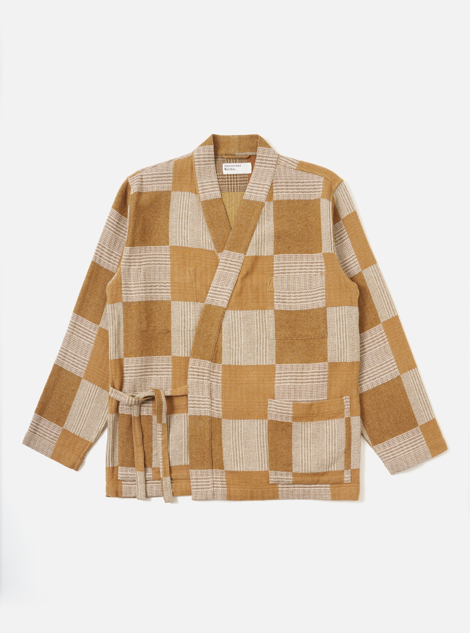 Brown Japanese Patchwork Kyoto Work Jacket