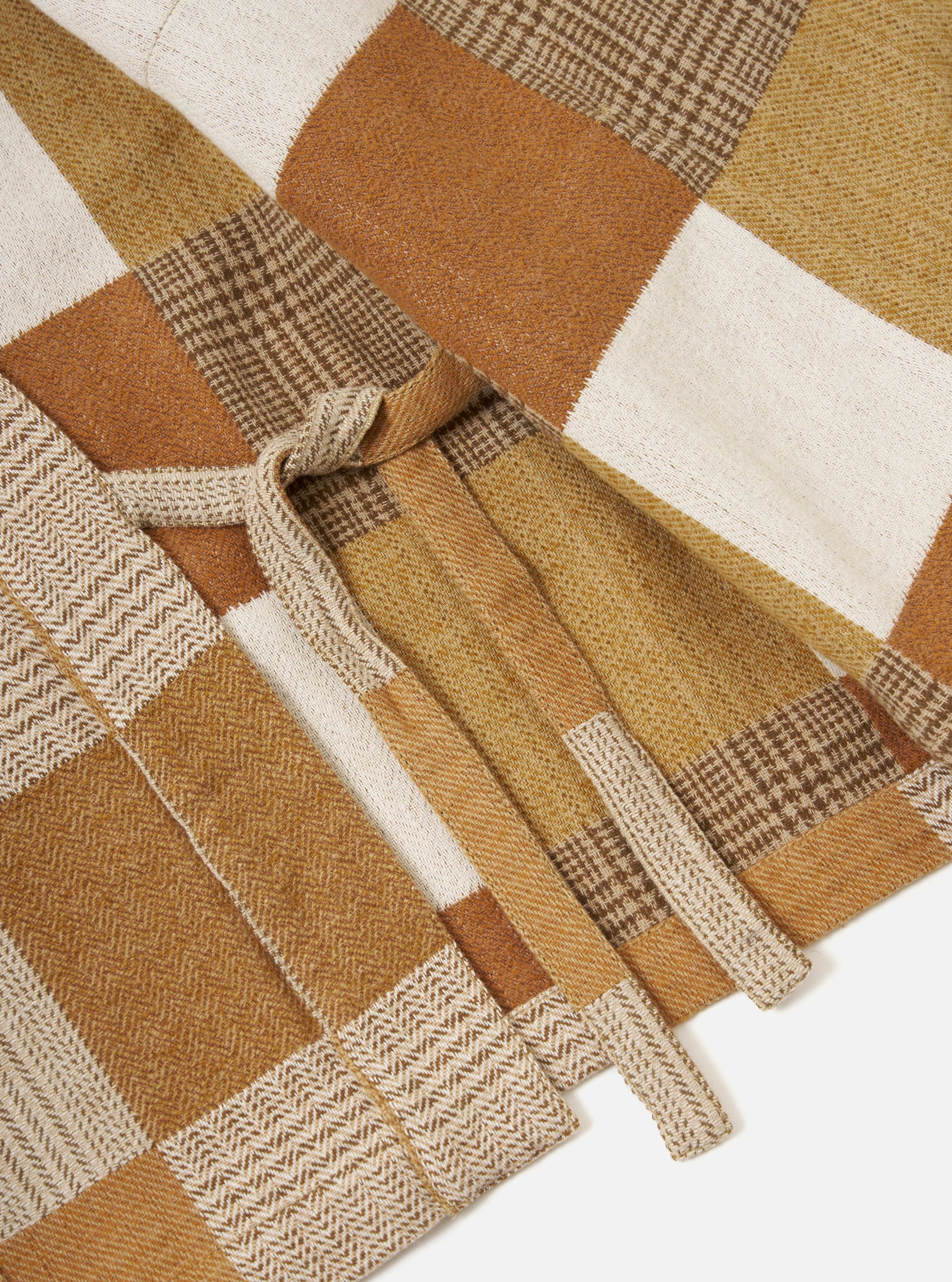 Brown Japanese Patchwork Kyoto Work Jacket