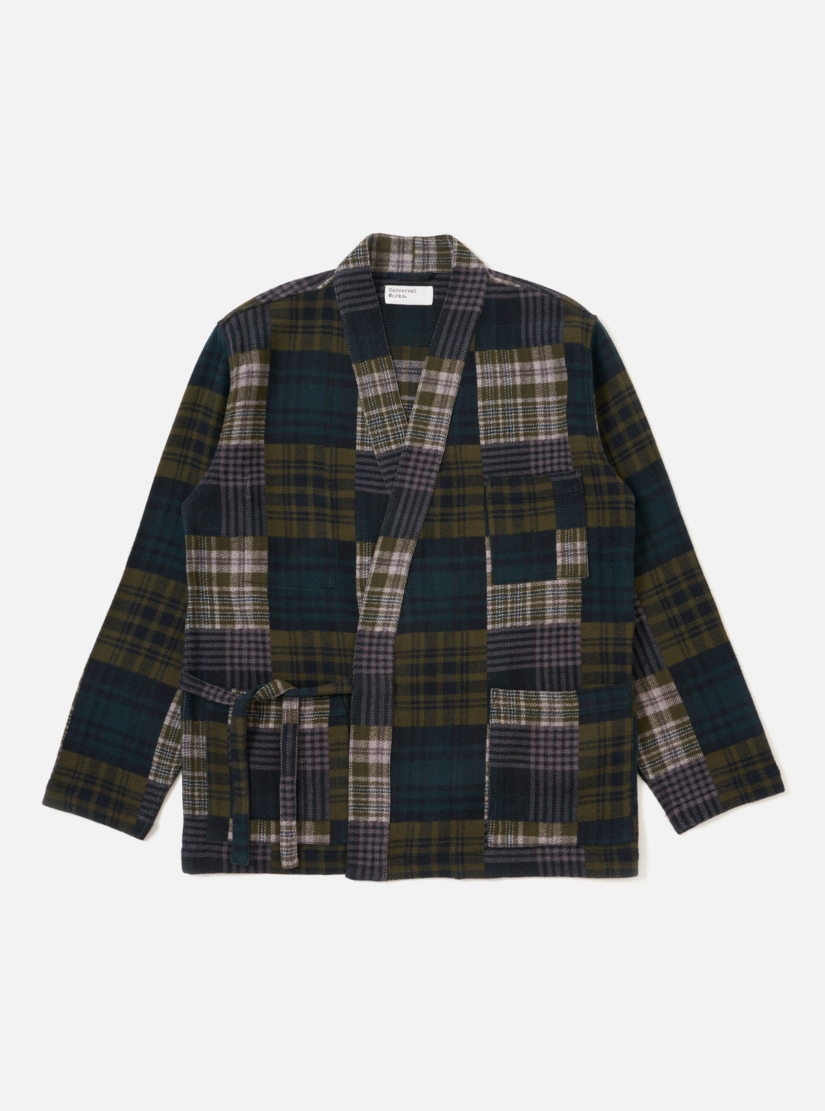 Green Japanese Patchwork Kyoto Work Jacket