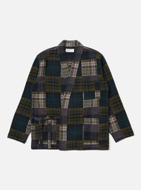 Green Japanese Patchwork Kyoto Work Jacket