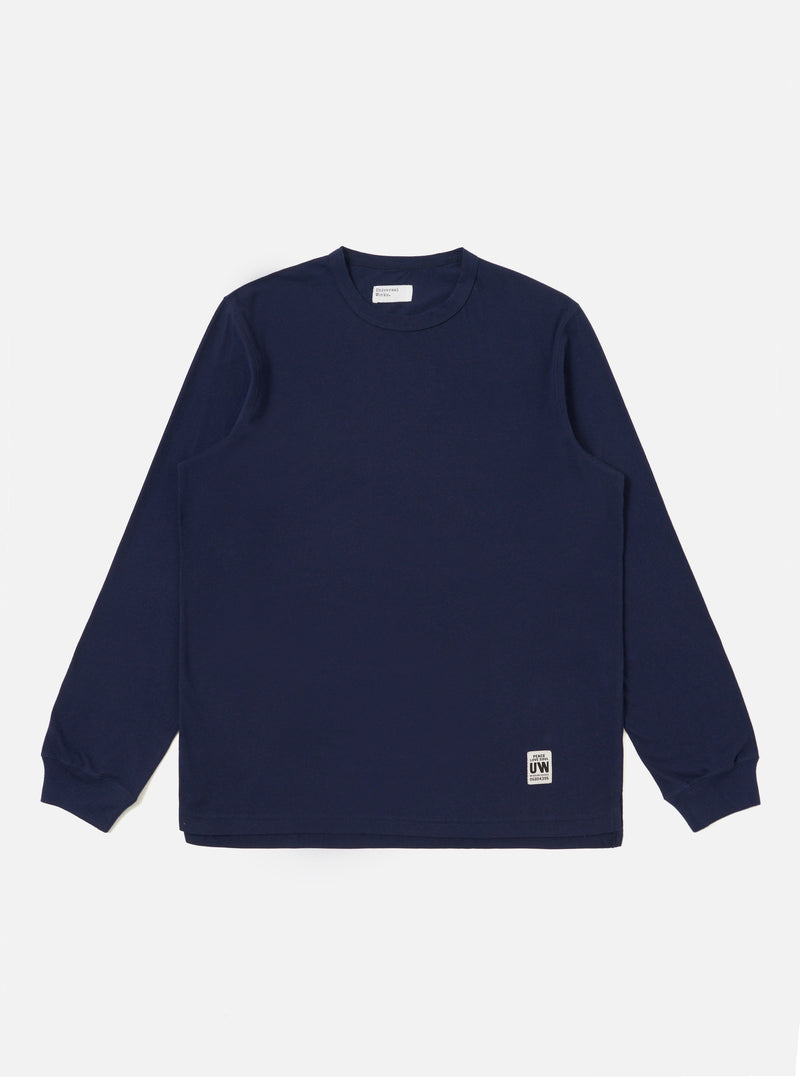 Navy Single Jersey L/S Core Tee