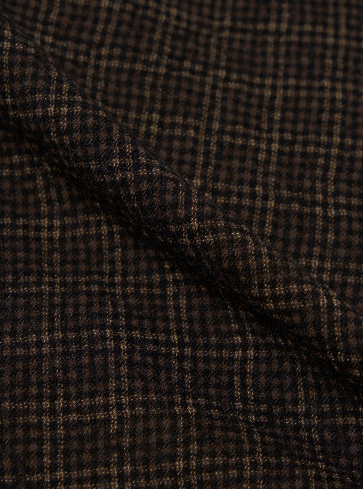 Brown Cedar Check Parachute Liner Gilet