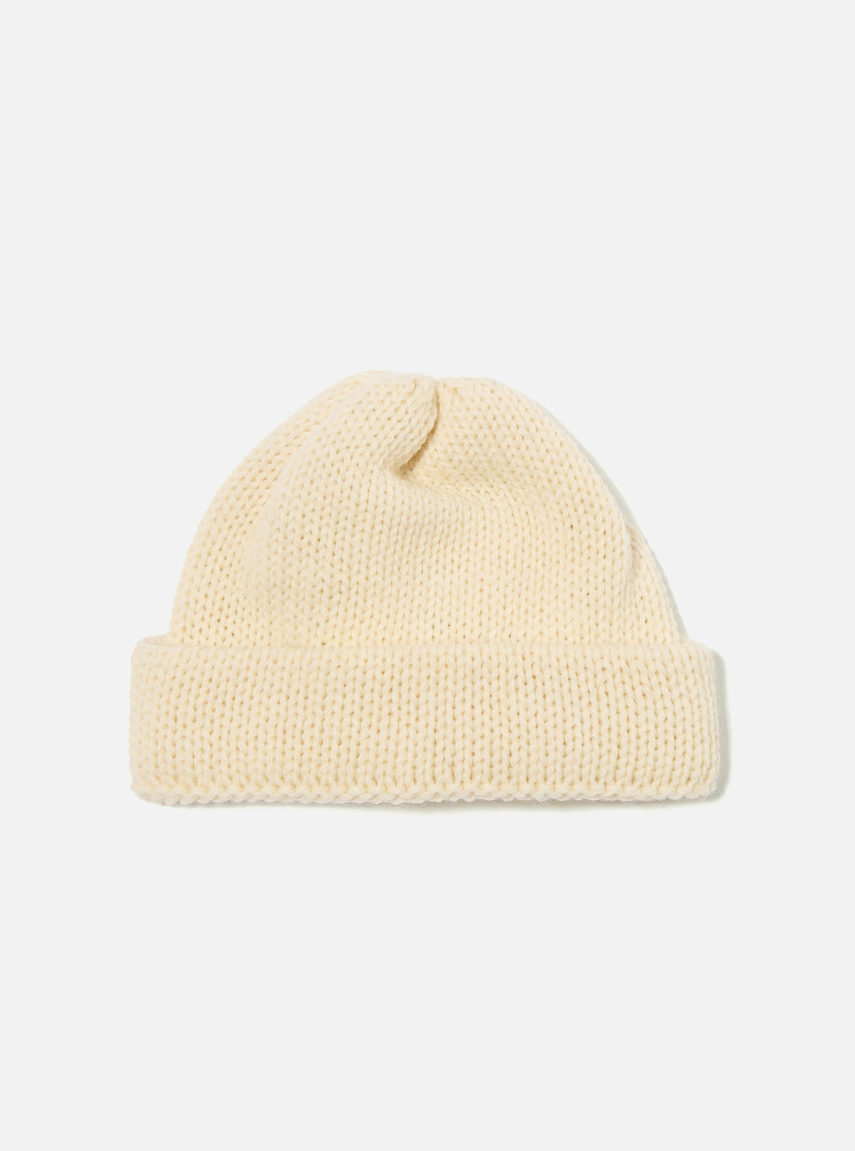 Ecru British Wool Short Watch Cap