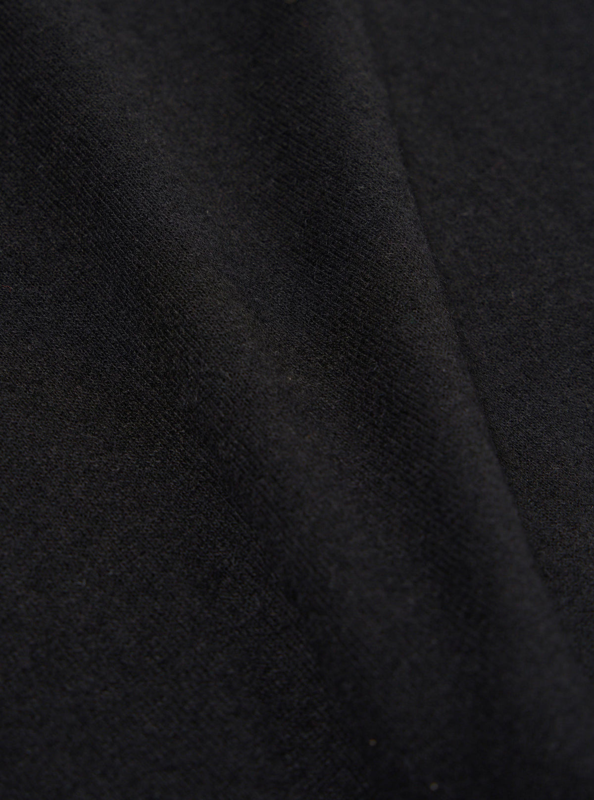 Black Recycled Wool Mix Single Jersey Mr K Crew Sweatshirt