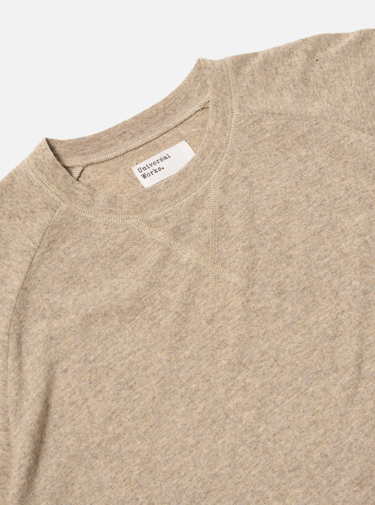 Dark Sand Recycled Wool Mix Single Jersey Mr K Crew Sweatshirt