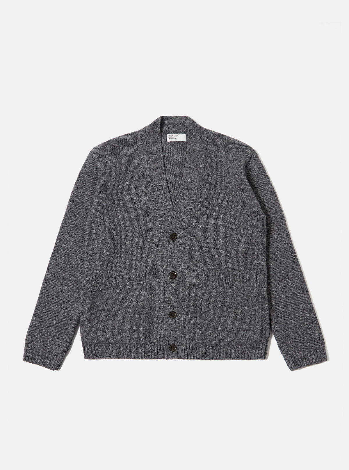 Grey Recycled Shetland Langdale Cardigan