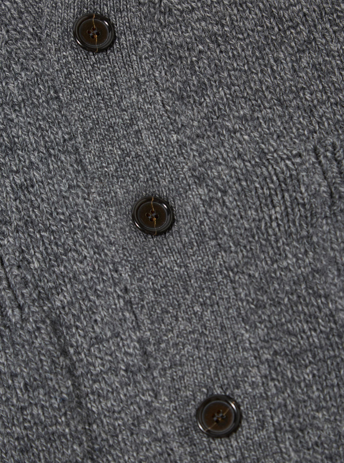 Grey Recycled Shetland Langdale Cardigan