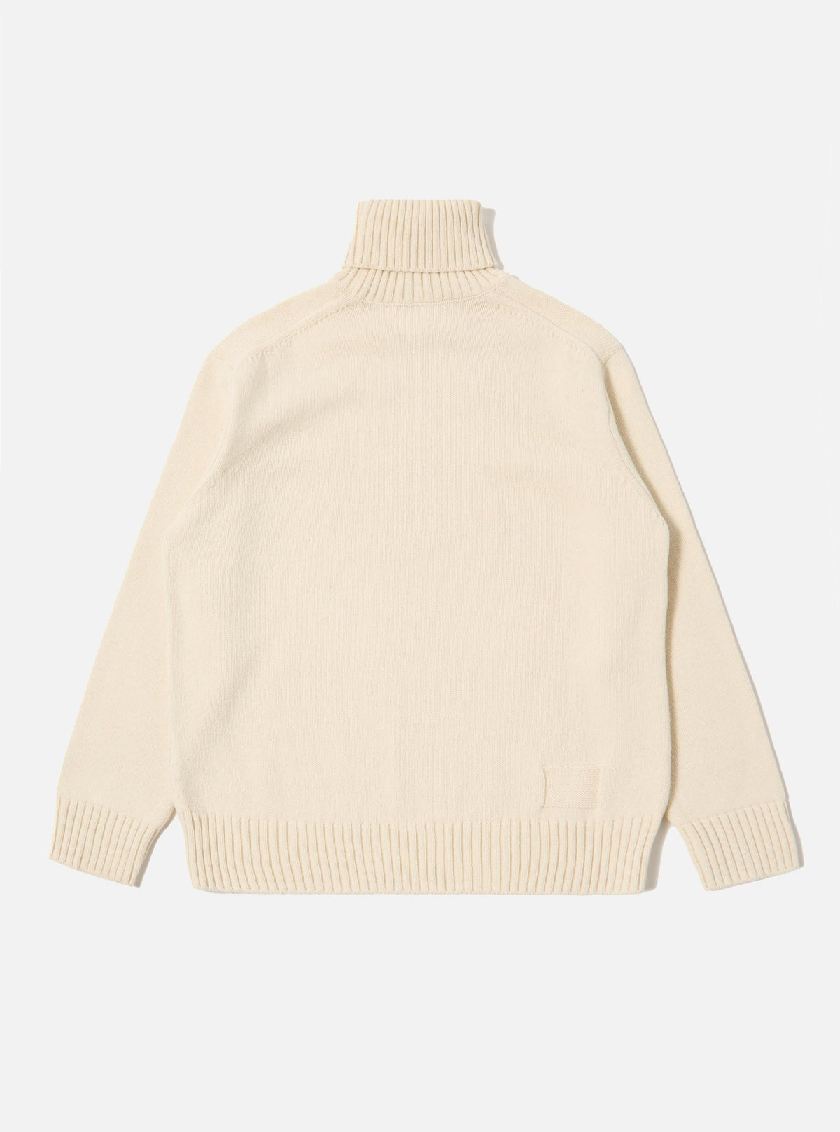 Ecru Recycled Shetland Roll Neck
