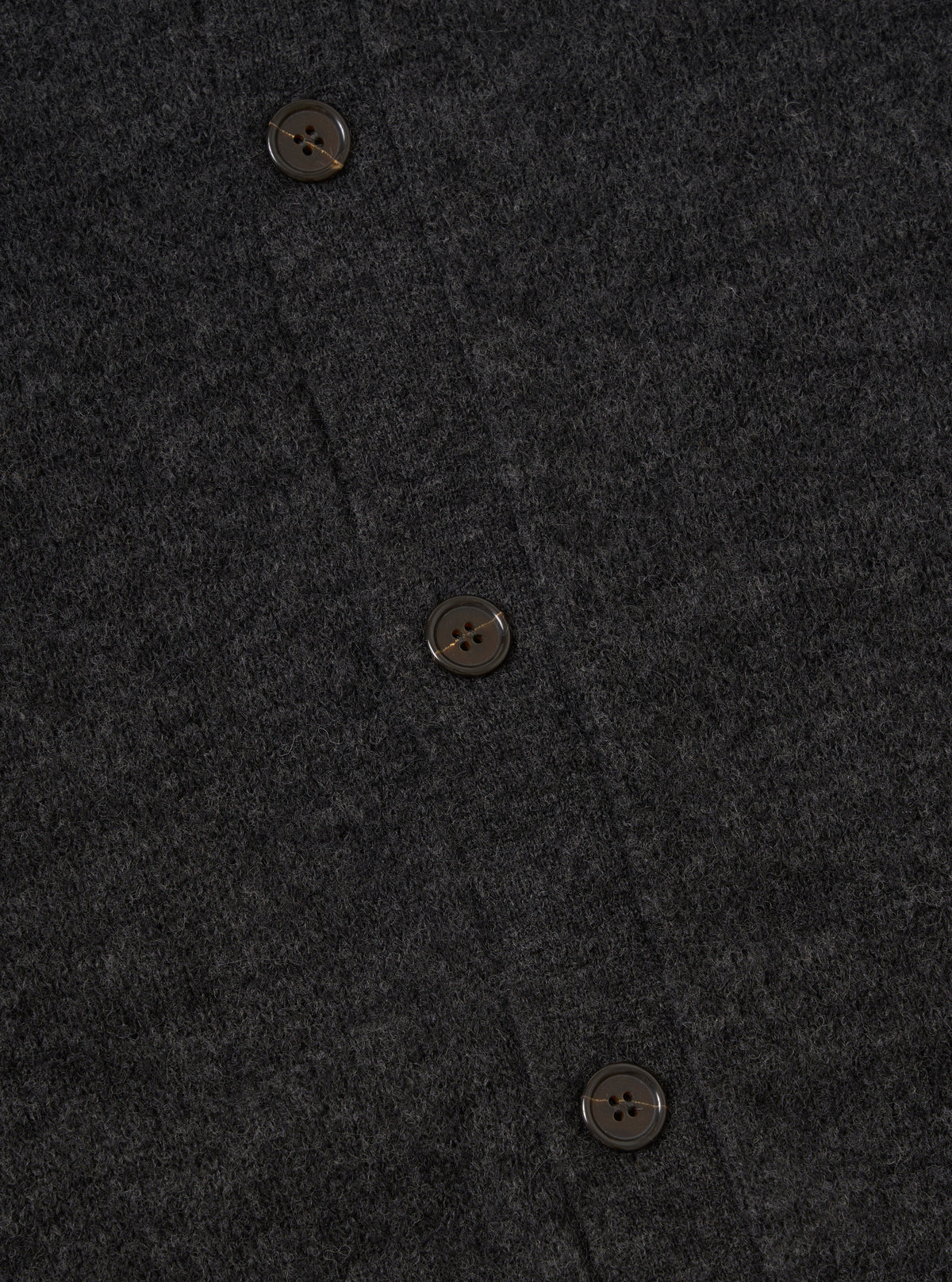Charcoal Alpaca Knit David Cardigan