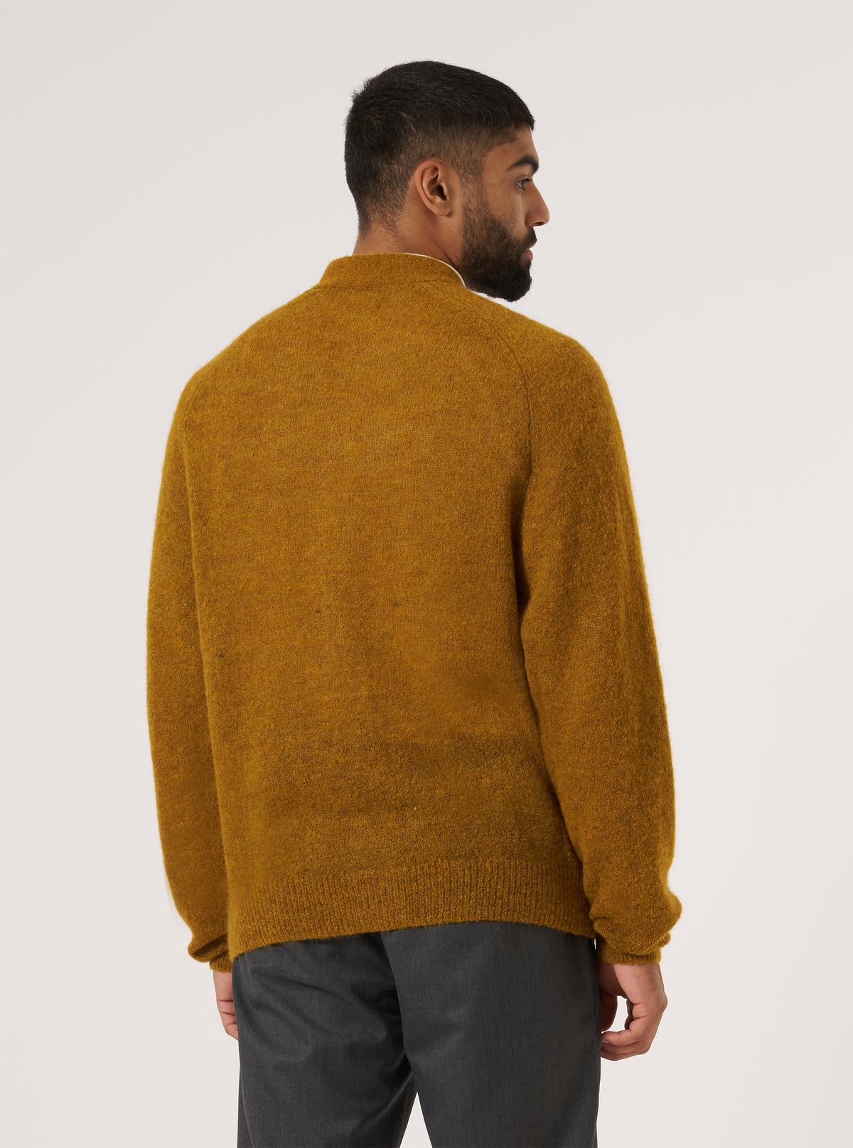 Gold Alpaca Knit David Cardigan