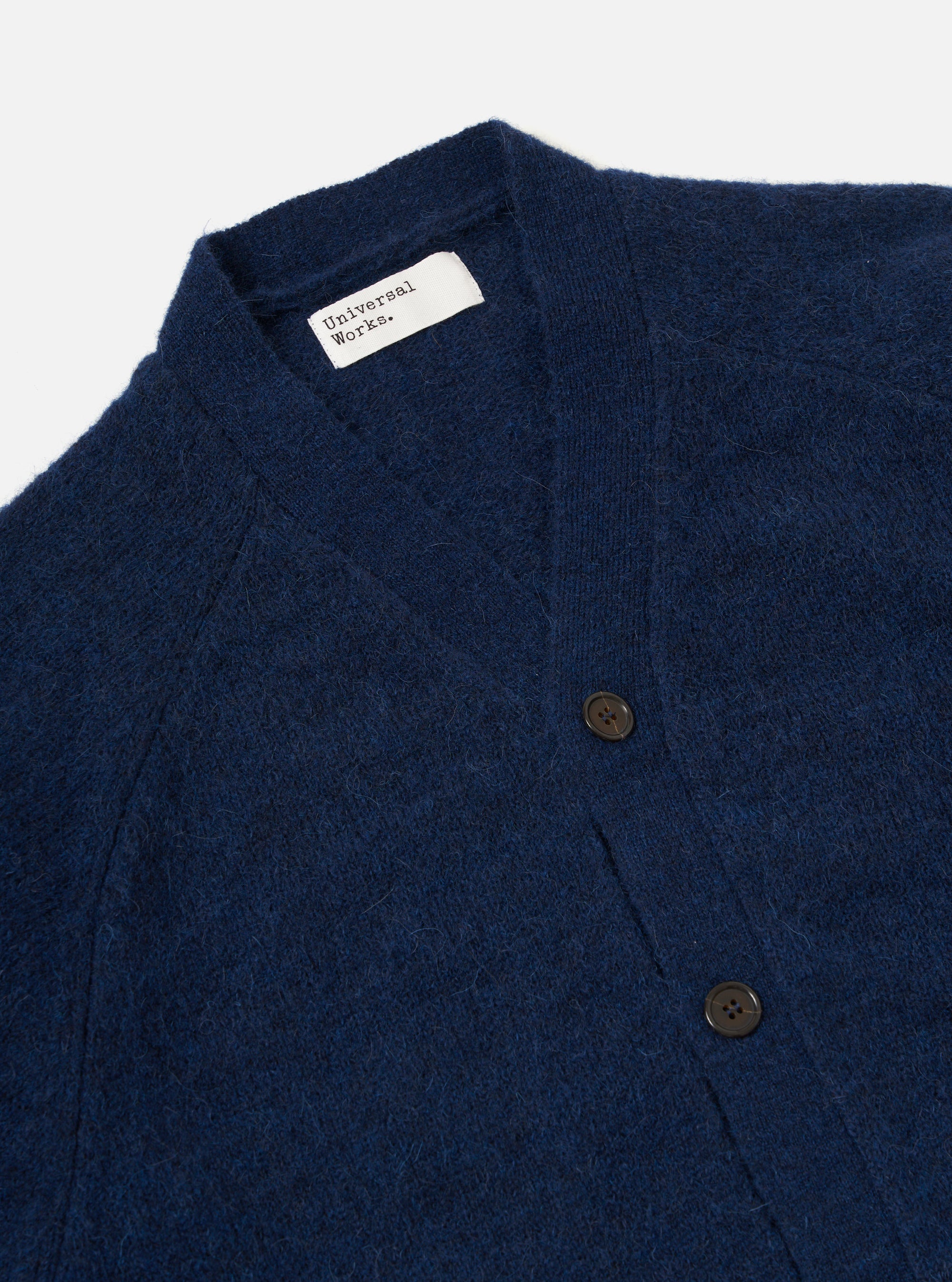 Navy Alpaca Knit David Cardigan