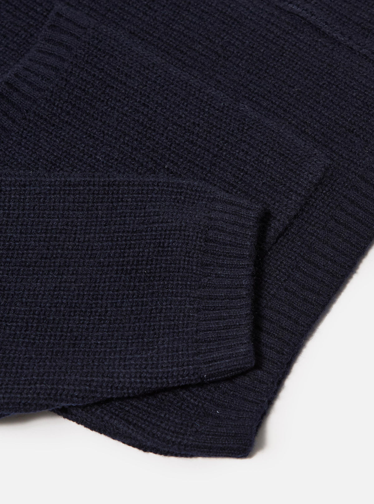 Navy Eco Wool Zip Cardigan