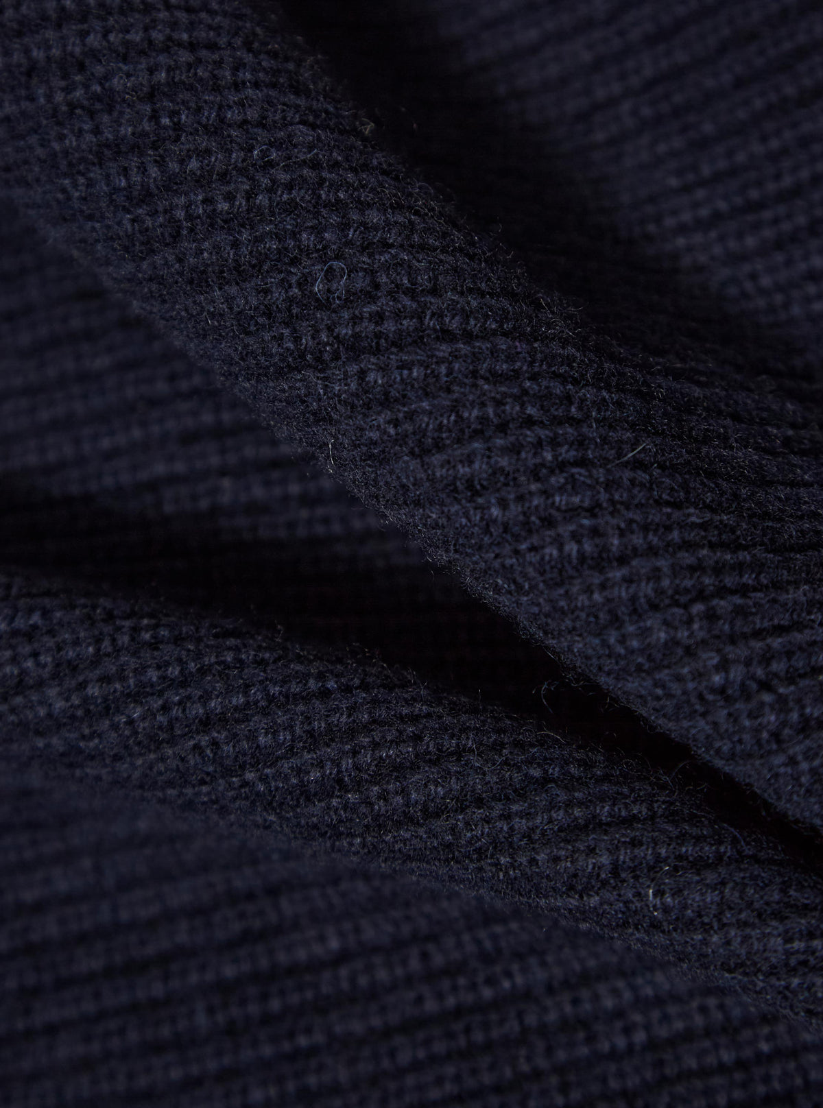 Navy Eco Wool Zip Cardigan