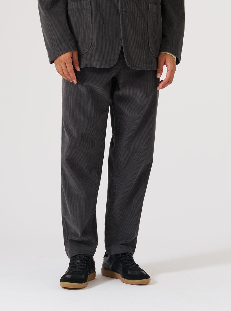 Charcoal Cord Military Chino