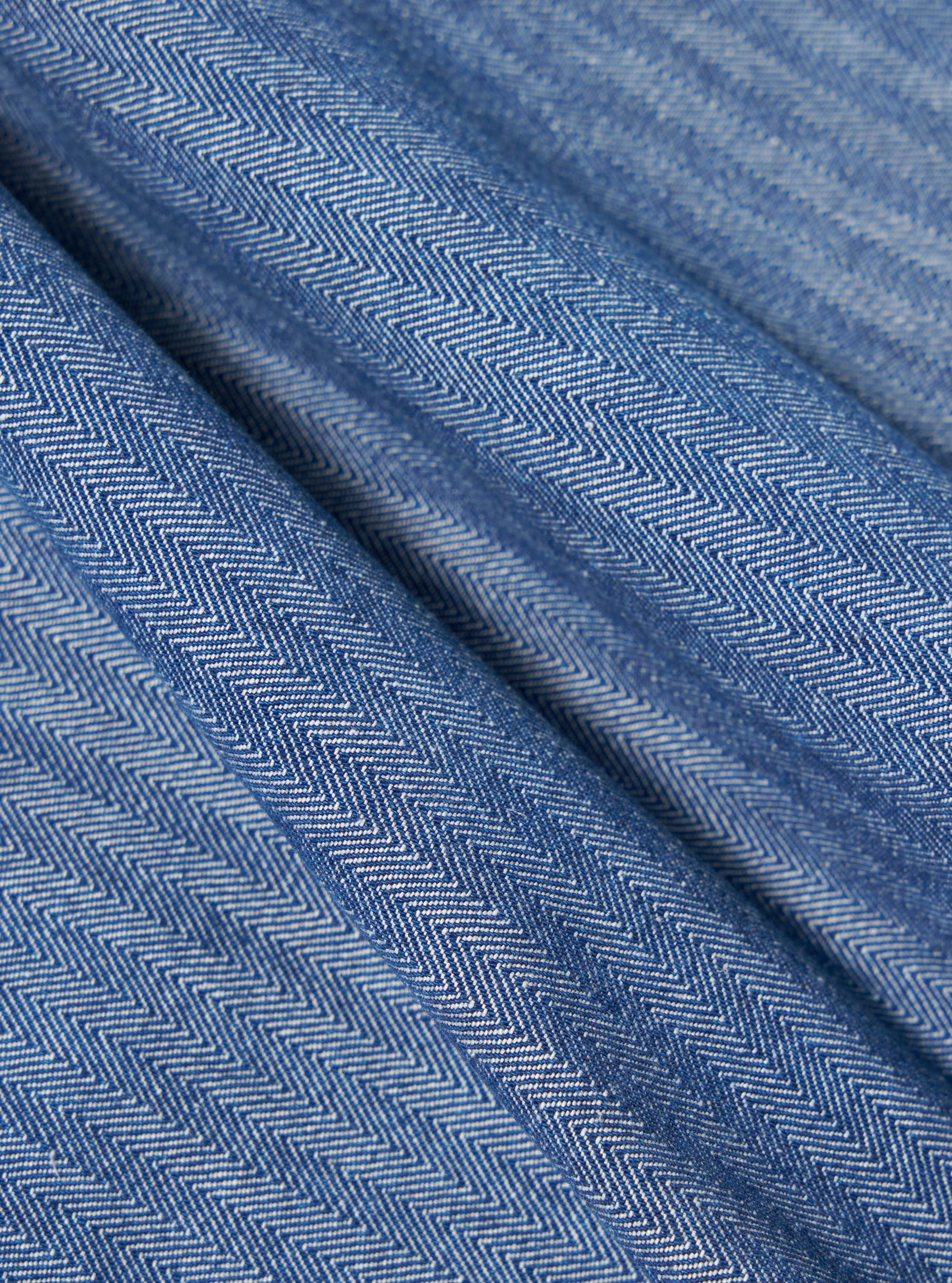Indigo Denim Herringbone Operators Gilet