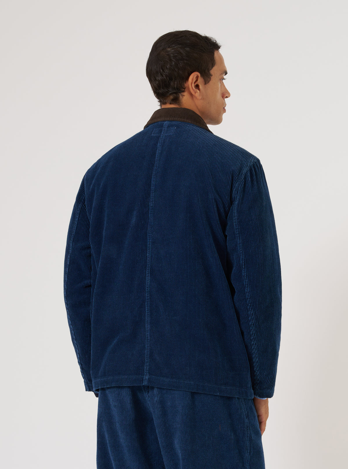 Indigo Recycled Cord Utility Jacket