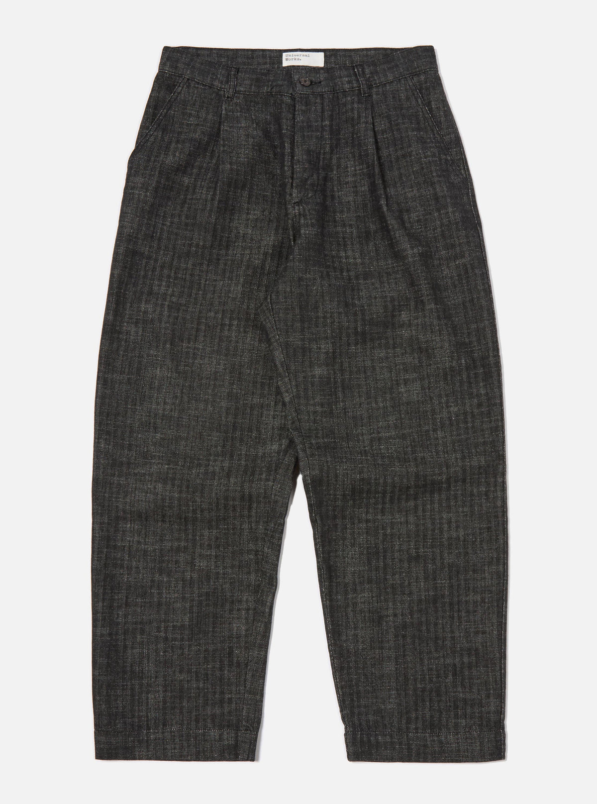 Black Italian Cotton Denim Duke Pant