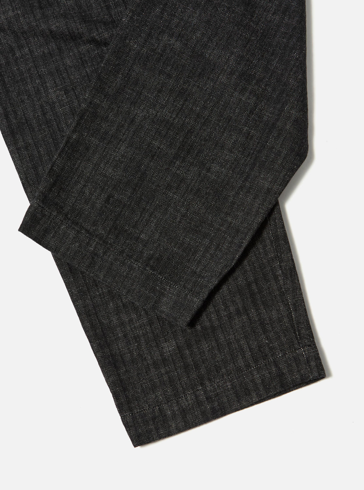 Black Italian Cotton Denim Duke Pant