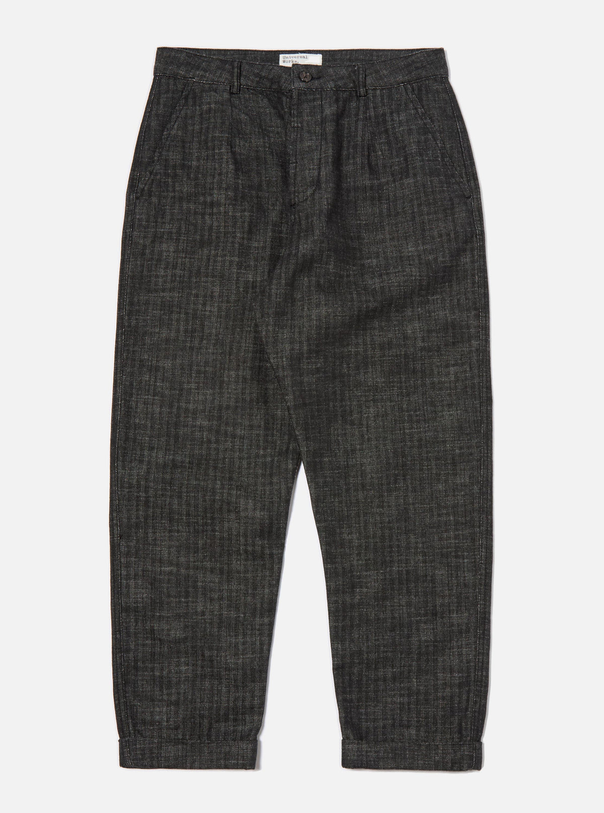Black Italian Cotton Denim Super Chino