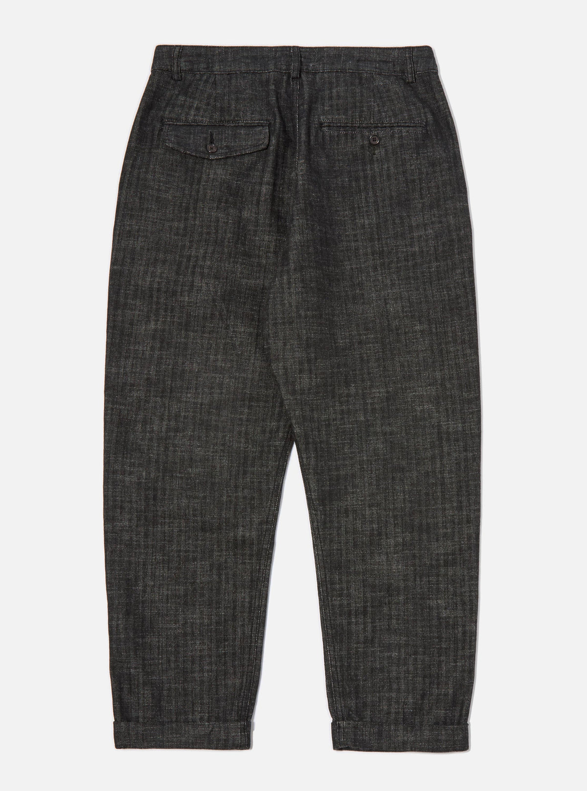 Black Italian Cotton Denim Super Chino