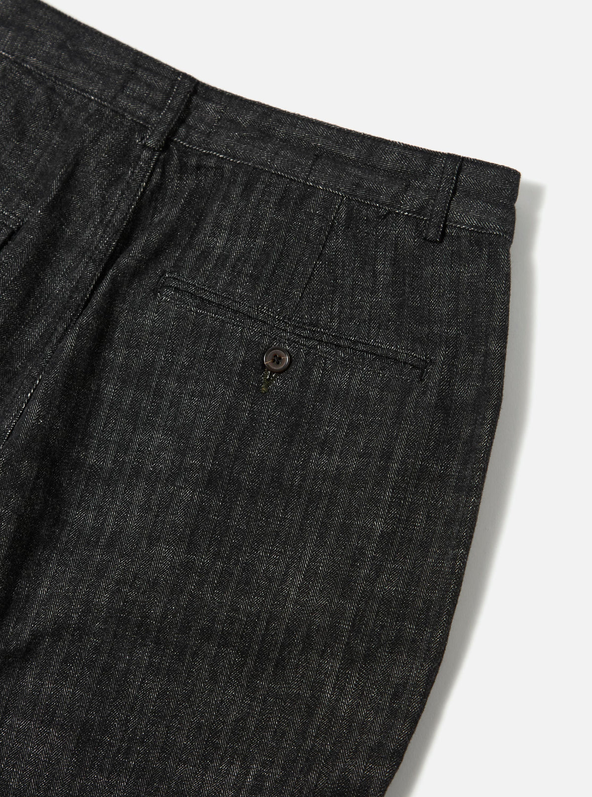 Black Italian Cotton Denim Super Chino