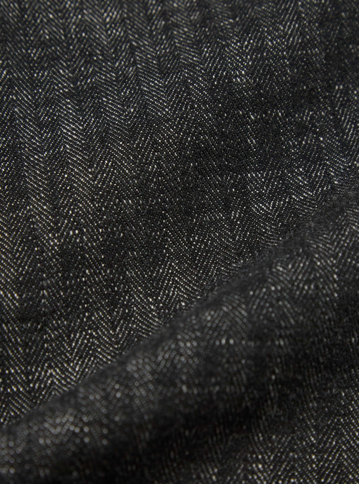 Black Italian Cotton Denim Super Chino