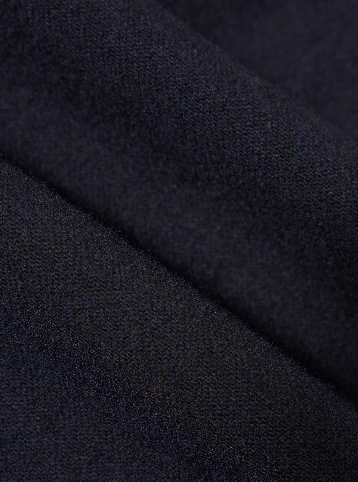 Dark Navy Soft Recycled Wool Pleated Track Pant