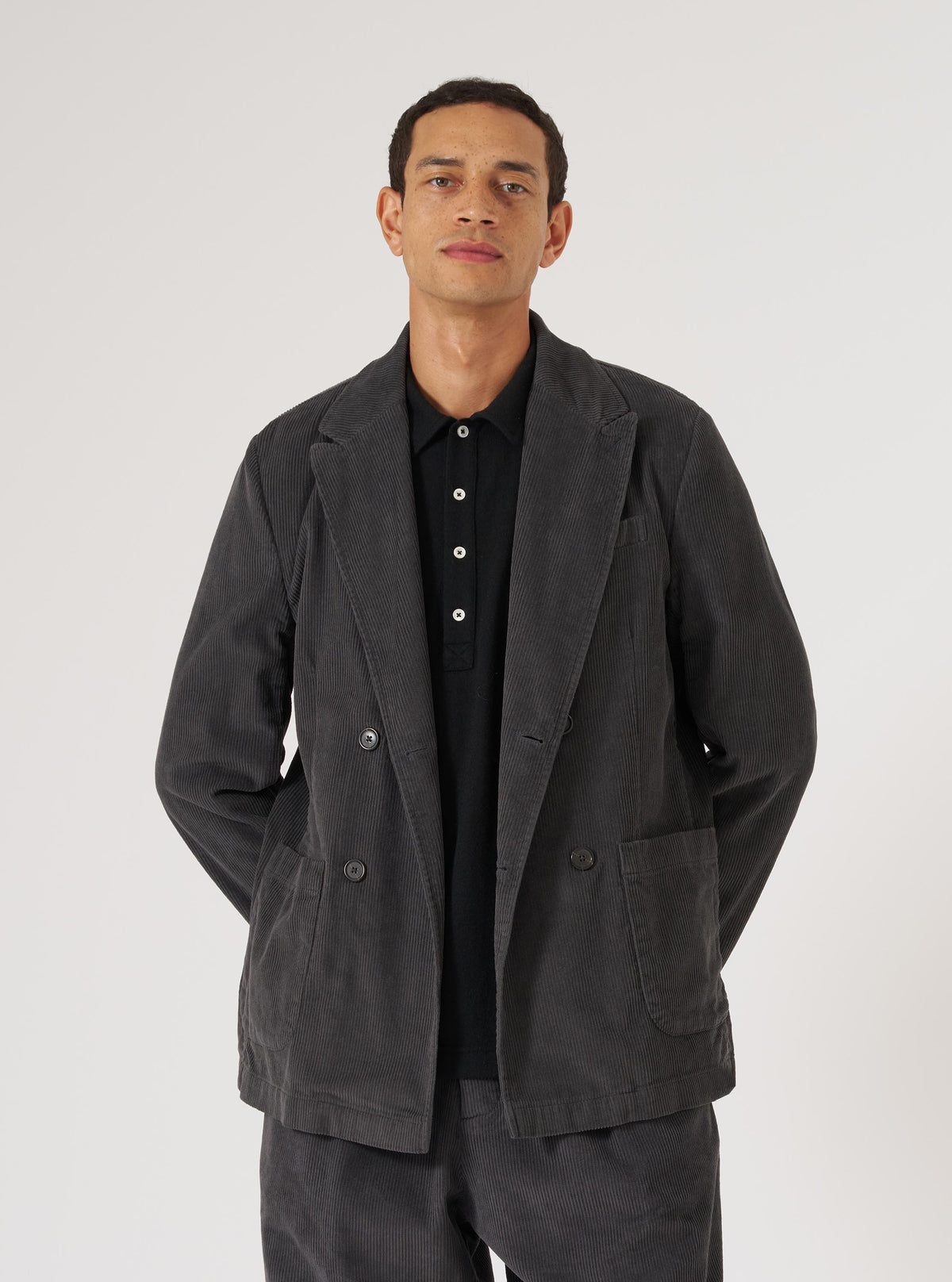 Charcoal Cord Manor Jacket