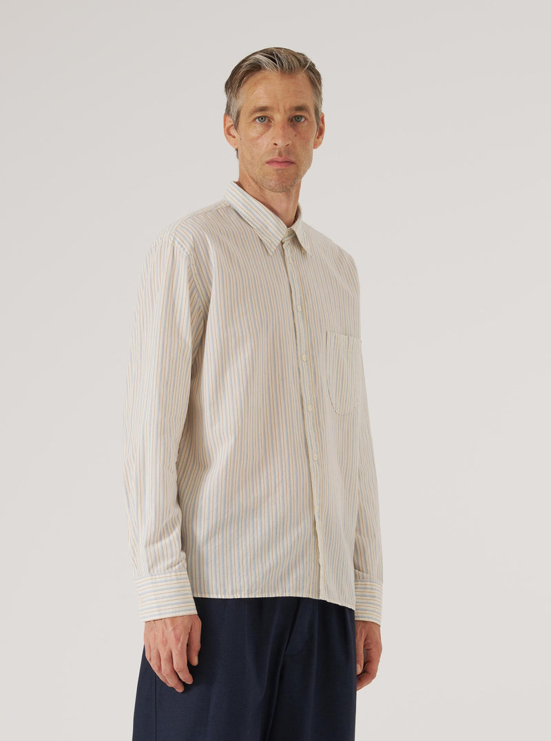 Ecru Pop Stripe One Lazy Day Shirt