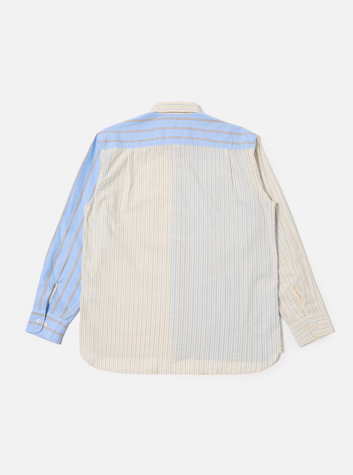 Ecru/Blue Mix Pop Stripe Mix Station Shirt