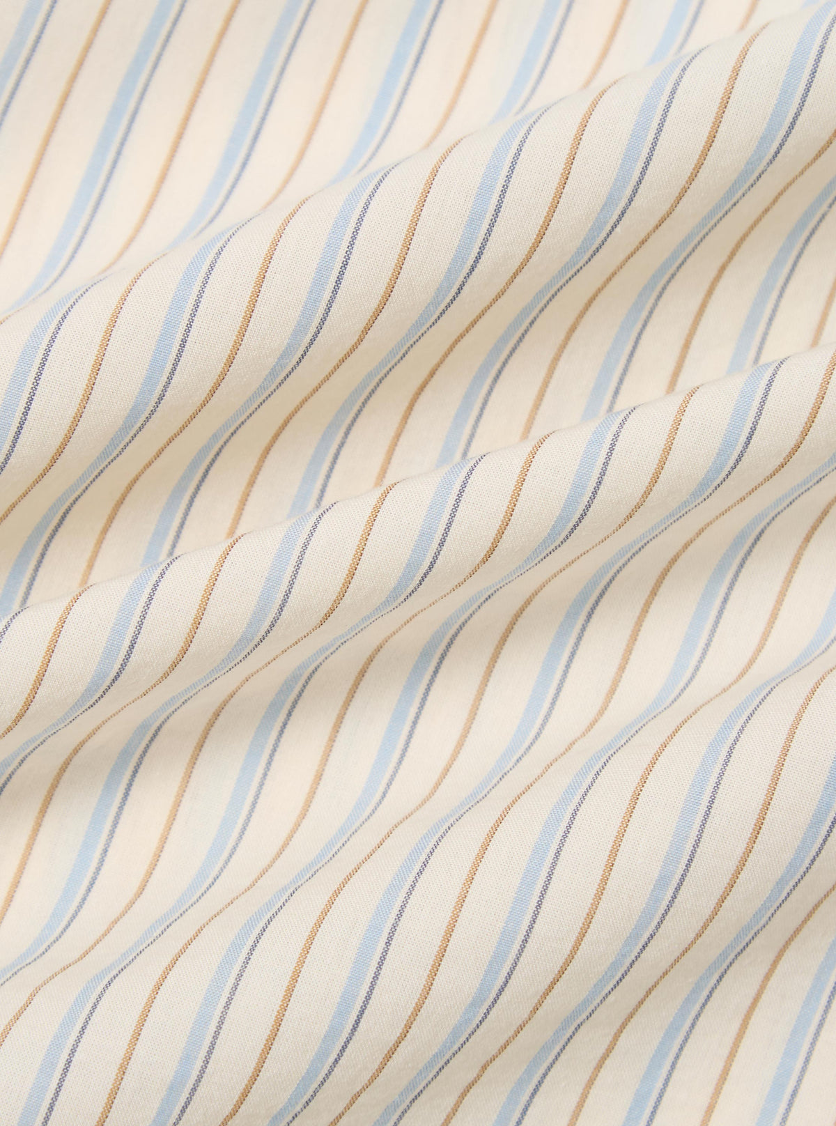 Ecru/Blue Mix Pop Stripe Mix Station Shirt