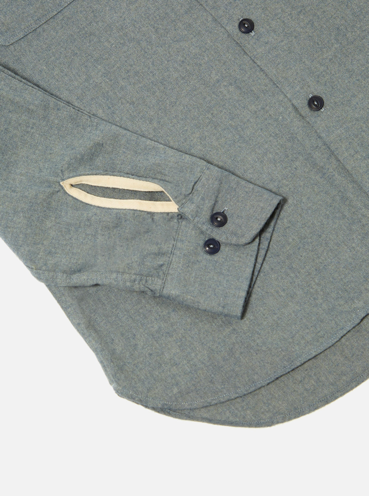 Navy Brushed Flannel Work Shirt
