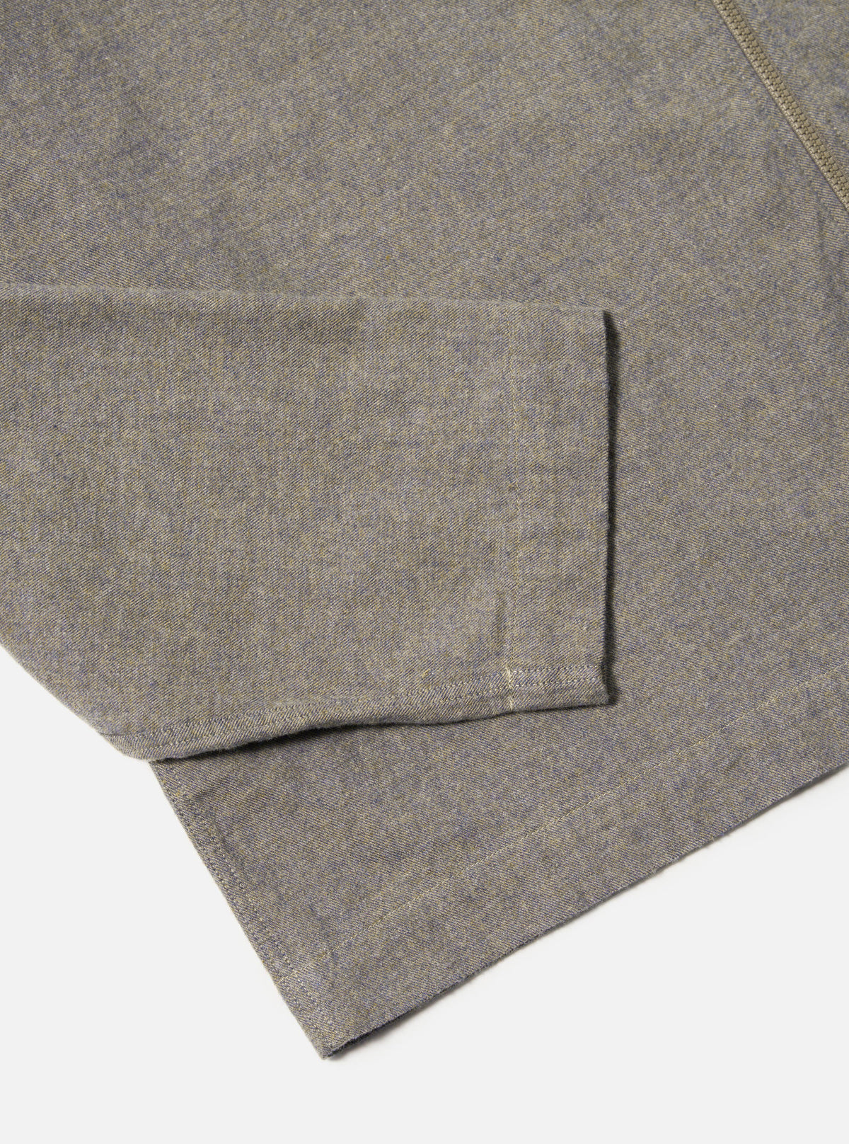 Brown Brushed Flannel Zip Shirt