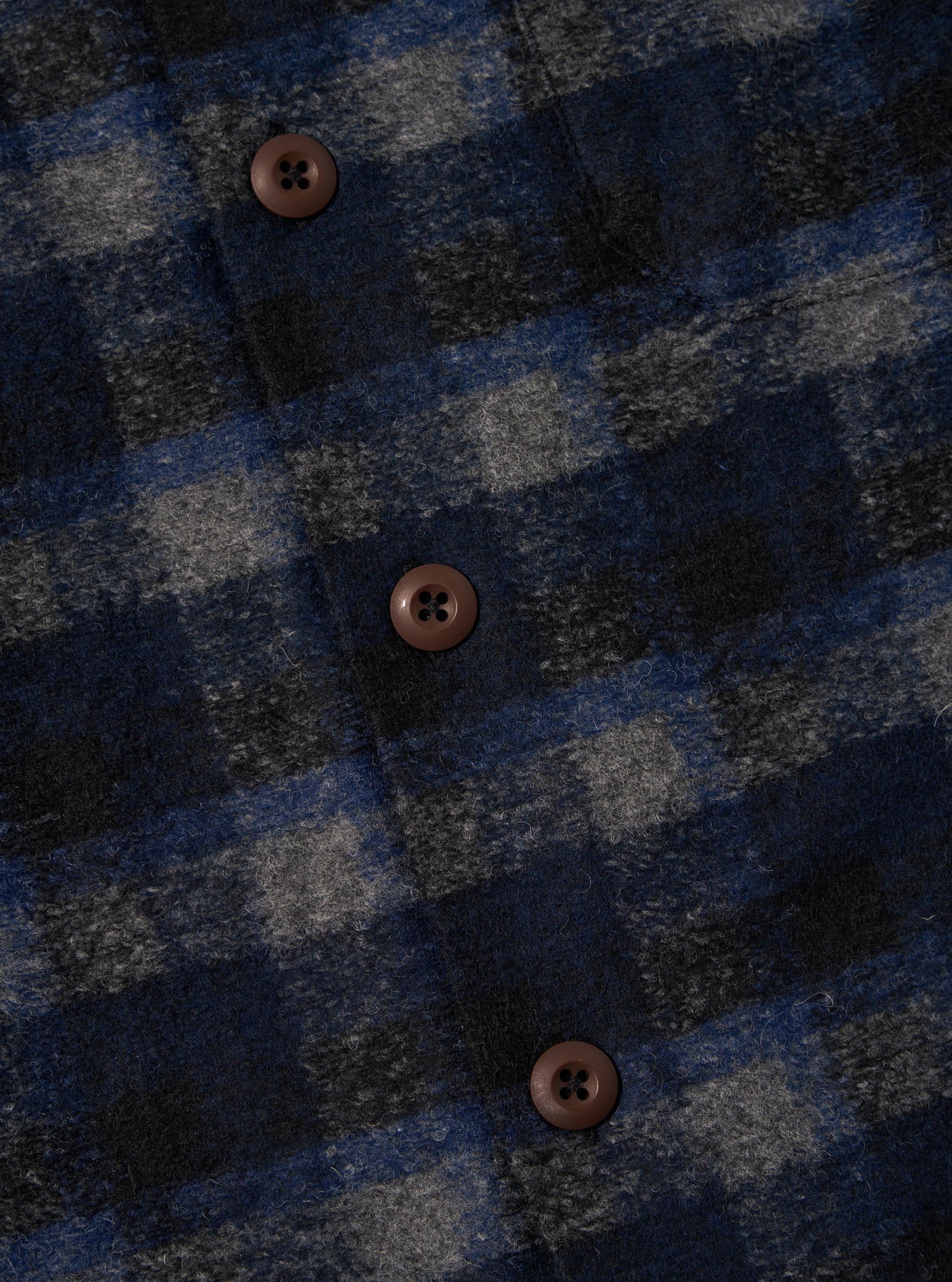 Navy/Black Chandler Plaid Fatigue Shirt